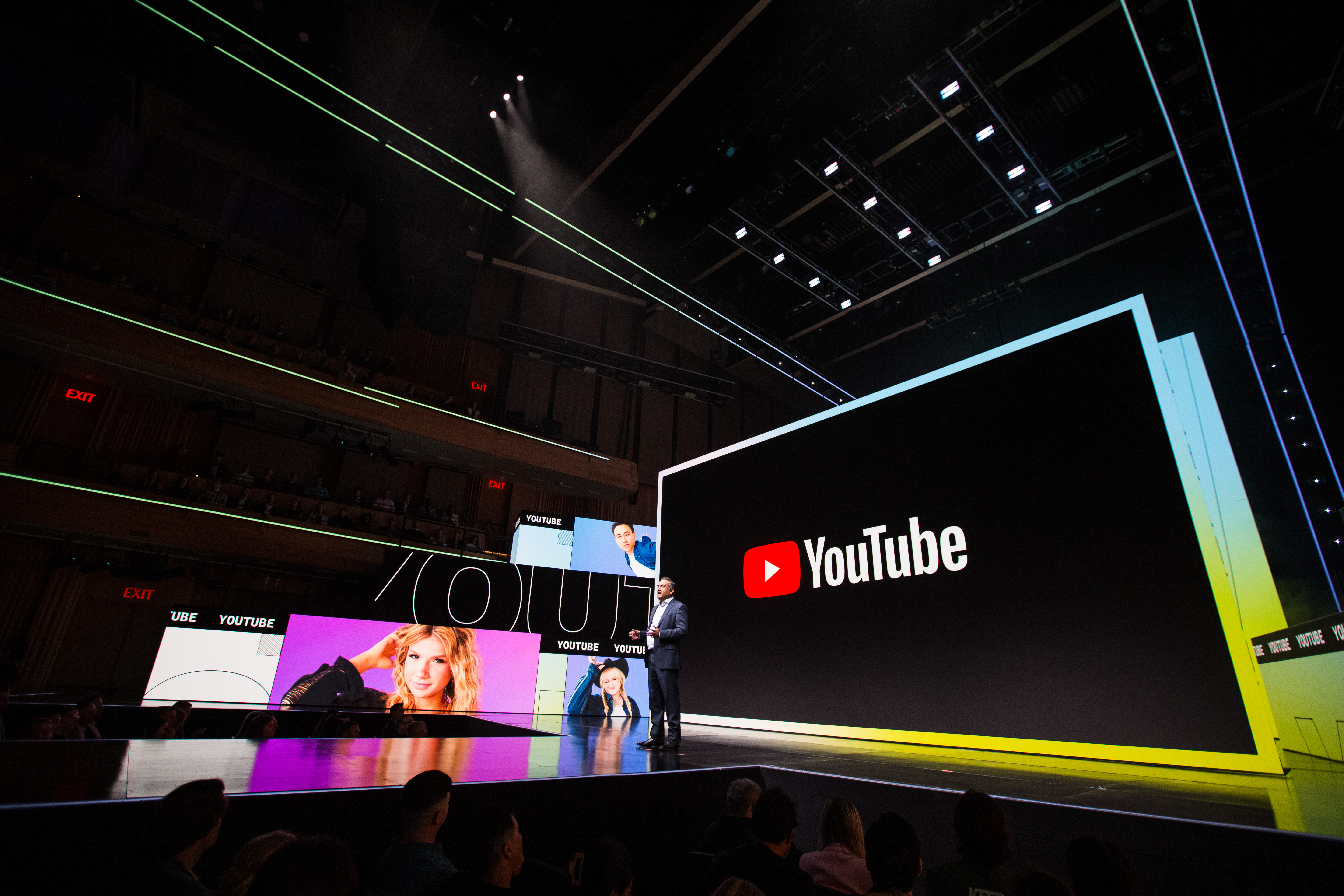 YouTube brandcast 2023 event in Lincoln Center New York