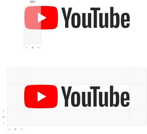 „YouTube“ logotipas, spalvotas, šviesiame fone