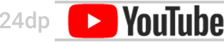 „YouTube“ logotipas, spalvotas, šviesiame fone