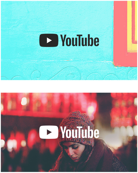 „YouTube“ logotipas pilkame gradientiniame fone